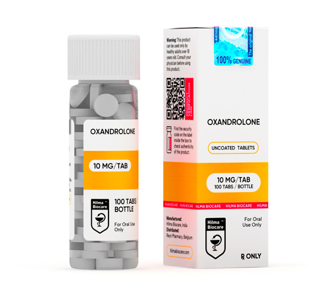 HILMA BIOCARE - OXANDROLONE (ANAVAR) (10 MG/TAB. – 100 TABS)