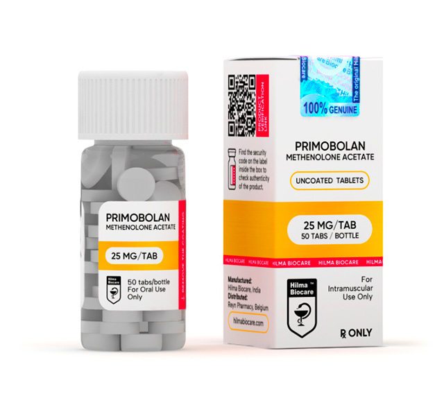 HILMA BIOCARE - PRIMOBOLAN (METHENOLONE ACETATE) (25 MG/TAB. – 50 TABS)