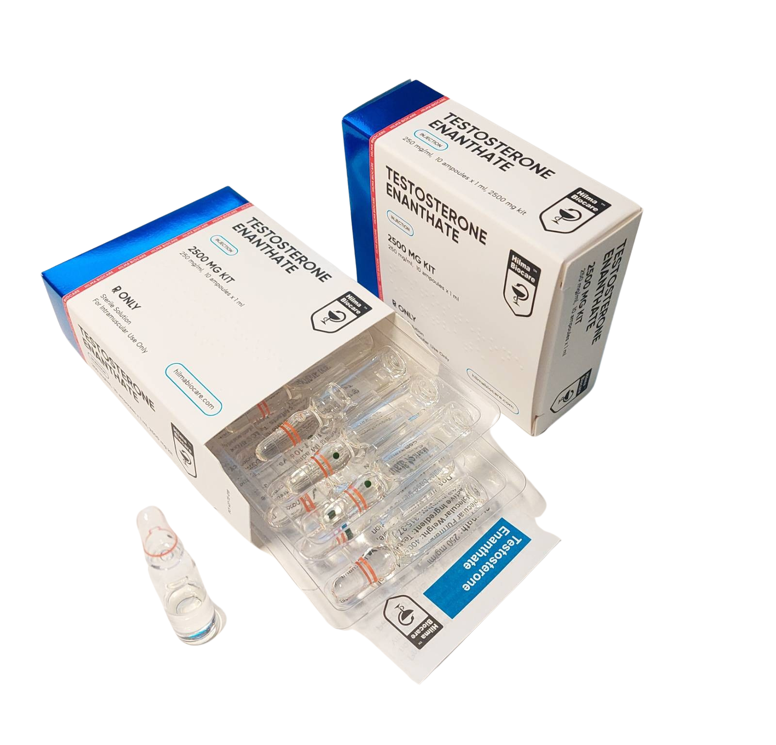 HILMA BIOCARE - TESTOSTERONE ENANTHATE (AMPULES) (250 MG/ML - 10 ML)